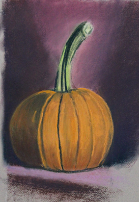 Pumpking Still Life - Pastel